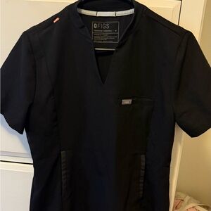 Figs Slim Odesa black Scrub Top